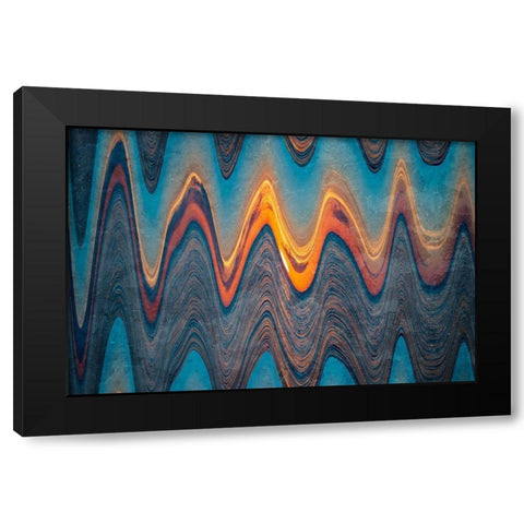 Desired Flow Black Modern Wood Framed Art Print by Prime, Marcus