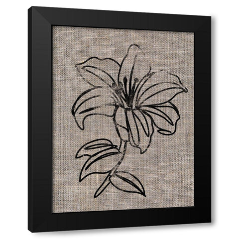Linen Beauty 2 Black Modern Wood Framed Art Print by Prime, Marcus
