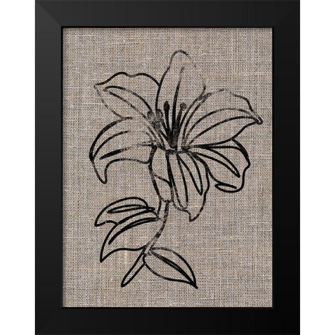 Linen Beauty 2 Black Modern Wood Framed Art Print by Prime, Marcus