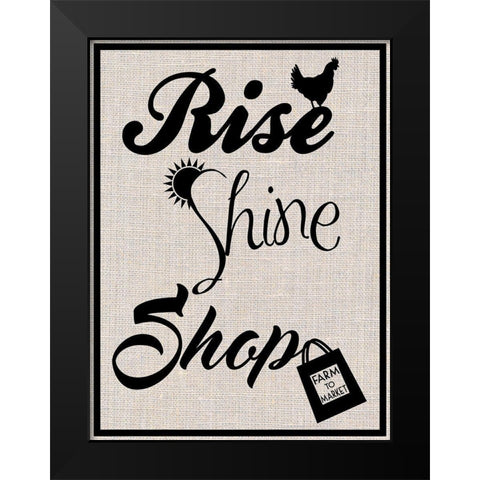 Rise Shine Shop Black Modern Wood Framed Art Print by Prime, Marcus