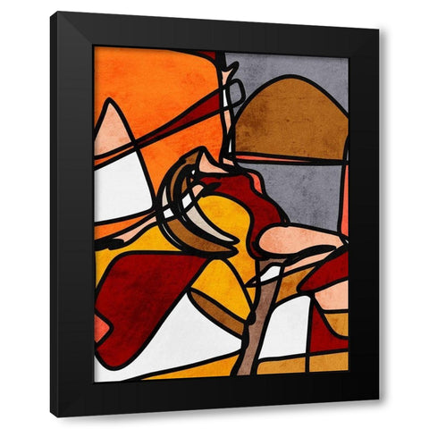 Desired Flow Black Modern Wood Framed Art Print by Prime, Marcus