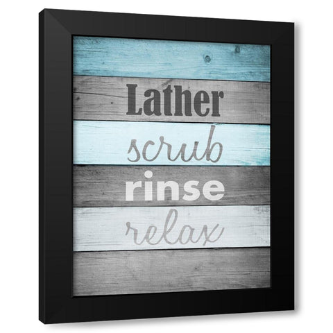 Tub Time Black Modern Wood Framed Art Print with Double Matting by Prime, Marcus