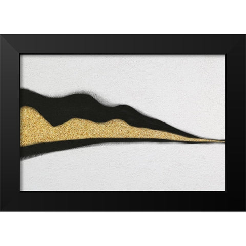 Golden Streams 1 Black Modern Wood Framed Art Print by Prime, Marcus