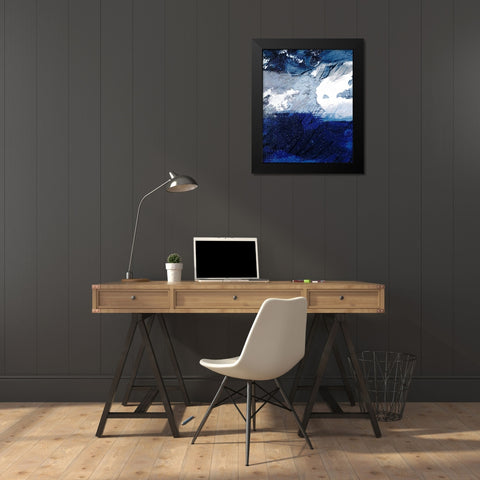 Evolutionary Streaks 1 Black Modern Wood Framed Art Print by Prime, Marcus