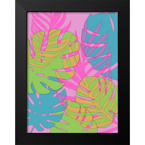 Funky Jungle 1 Black Modern Wood Framed Art Print by Prime, Marcus