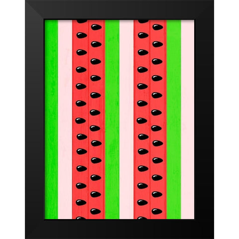 Watermelon Love Black Modern Wood Framed Art Print by Prime, Marcus