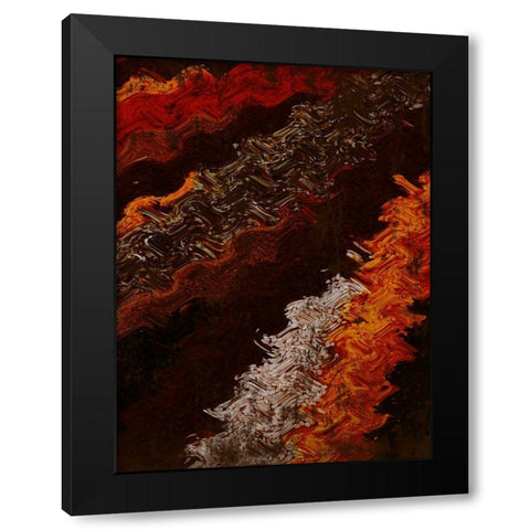Spicy Warp Black Modern Wood Framed Art Print with Double Matting by Prime, Marcus