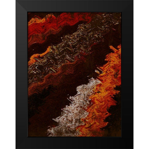 Spicy Warp Black Modern Wood Framed Art Print by Prime, Marcus