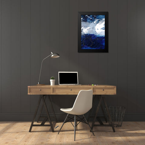 Infinity Indigo 1 Black Modern Wood Framed Art Print by Prime, Marcus