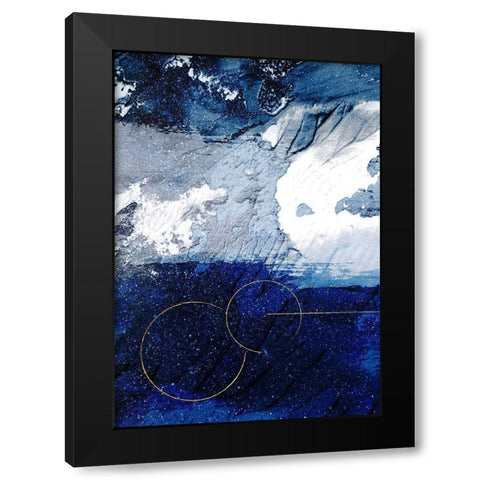 Infinity Indigo 1 Black Modern Wood Framed Art Print with Double Matting by Prime, Marcus