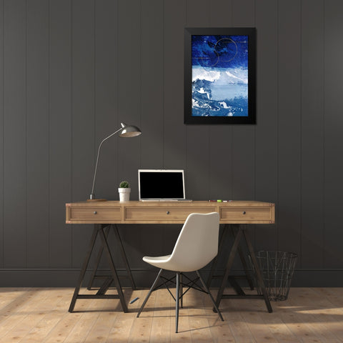 Infinity Indigo 2 Black Modern Wood Framed Art Print by Prime, Marcus