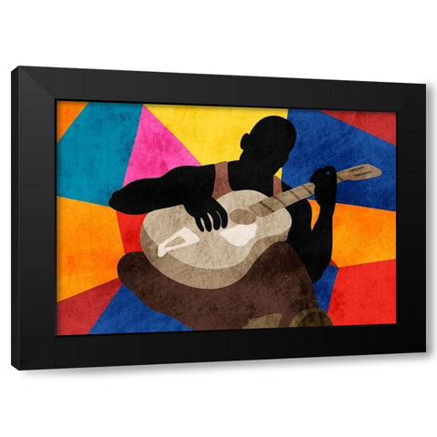 Solo Musician 1 Black Modern Wood Framed Art Print with Double Matting by Prime, Marcus