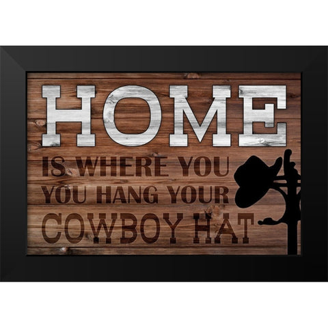 Hang Your Hat Black Modern Wood Framed Art Print by Prime, Marcus