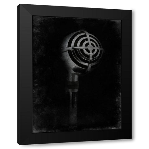Mic Check 2 Black Modern Wood Framed Art Print with Double Matting by Prime, Marcus