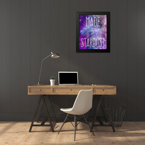 Made Of Stardust Black Modern Wood Framed Art Print by Prime, Marcus