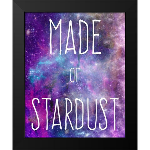 Made Of Stardust Black Modern Wood Framed Art Print by Prime, Marcus