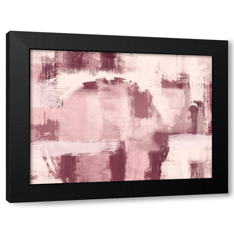 Distressed Blush 1 Black Modern Wood Framed Art Print with Double Matting by Prime, Marcus
