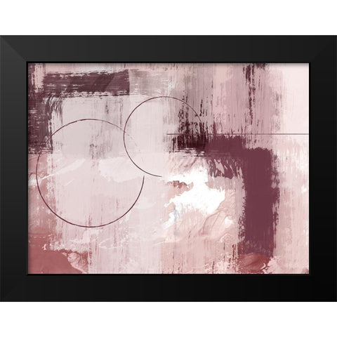 Distressed Blush 2 Black Modern Wood Framed Art Print by Prime, Marcus