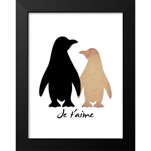 Love Birds 1 Black Modern Wood Framed Art Print by Prime, Marcus