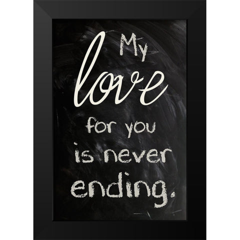 Never Ending 1 Black Modern Wood Framed Art Print by Prime, Marcus