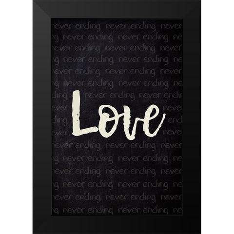 Never Ending 2 Black Modern Wood Framed Art Print by Prime, Marcus