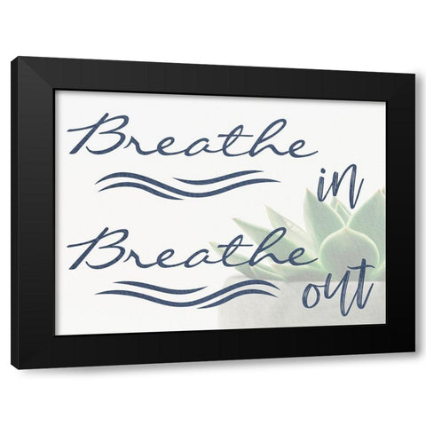 Breathe In Black Modern Wood Framed Art Print with Double Matting by Prime, Marcus