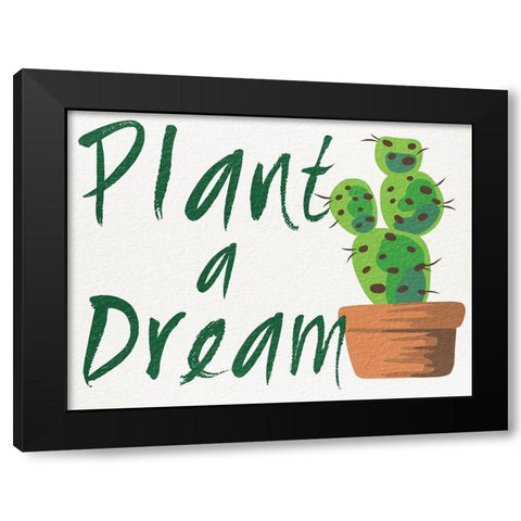 Plant A Dream 1 Black Modern Wood Framed Art Print with Double Matting by Prime, Marcus