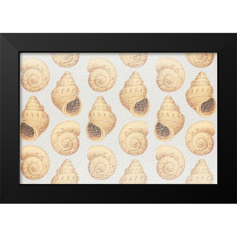 Flowing Shells 1 Black Modern Wood Framed Art Print by Prime, Marcus