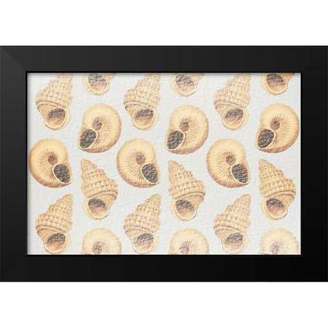 Flowing Shells 2 Black Modern Wood Framed Art Print by Prime, Marcus