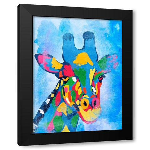 Colorful Safari 1 Black Modern Wood Framed Art Print by Prime, Marcus