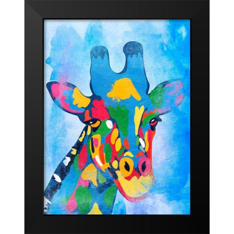 Colorful Safari 1 Black Modern Wood Framed Art Print by Prime, Marcus
