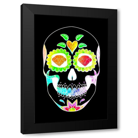 Diamond Skull 1 Black Modern Wood Framed Art Print by Prime, Marcus
