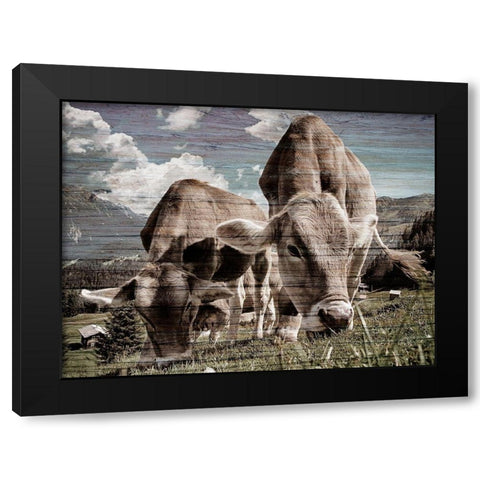 Loving Meal 1 Black Modern Wood Framed Art Print with Double Matting by Prime, Marcus