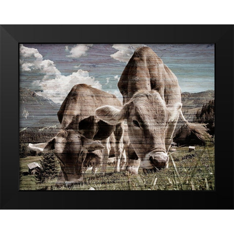 Loving Meal 1 Black Modern Wood Framed Art Print by Prime, Marcus