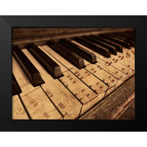 Acoustic Melody 1 Black Modern Wood Framed Art Print by Prime, Marcus