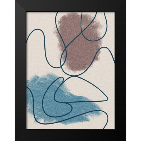 Scribble Wonder 2 Black Modern Wood Framed Art Print by Prime, Marcus