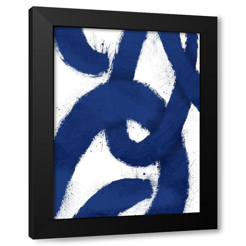 Paint Scribble 1 Black Modern Wood Framed Art Print by Prime, Marcus
