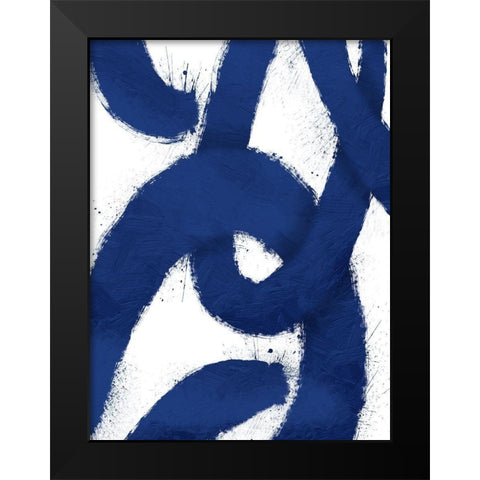 Paint Scribble 1 Black Modern Wood Framed Art Print by Prime, Marcus