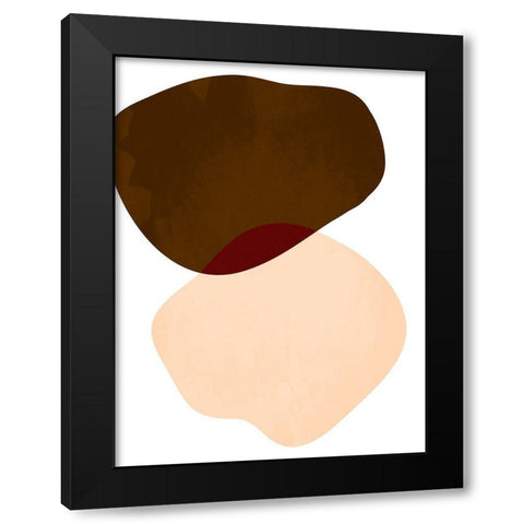 Rubbing Rocks 1 Black Modern Wood Framed Art Print by Prime, Marcus