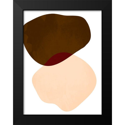 Rubbing Rocks 1 Black Modern Wood Framed Art Print by Prime, Marcus