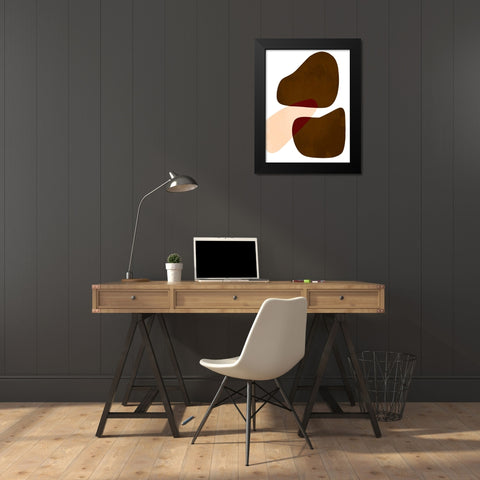Rubbing Rocks 2 Black Modern Wood Framed Art Print by Prime, Marcus
