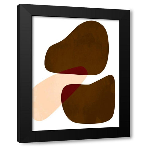 Rubbing Rocks 2 Black Modern Wood Framed Art Print by Prime, Marcus