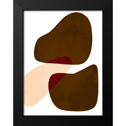 Rubbing Rocks 2 Black Modern Wood Framed Art Print by Prime, Marcus