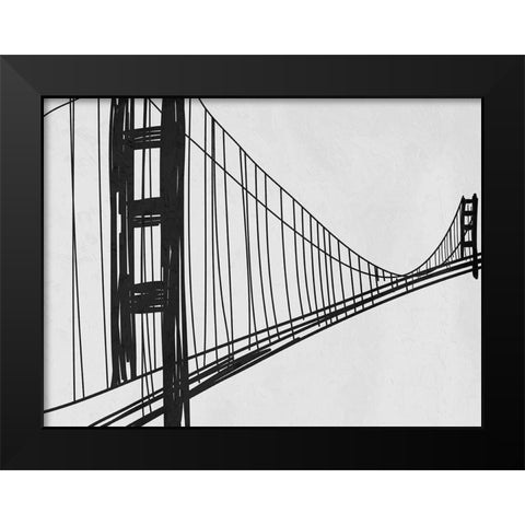 Bridge Heights Black Modern Wood Framed Art Print by Prime, Marcus