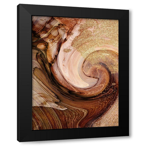 Sandy Stone 1 Black Modern Wood Framed Art Print by Prime, Marcus
