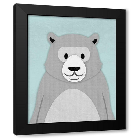Sweet Bear 1 Black Modern Wood Framed Art Print with Double Matting by Prime, Marcus