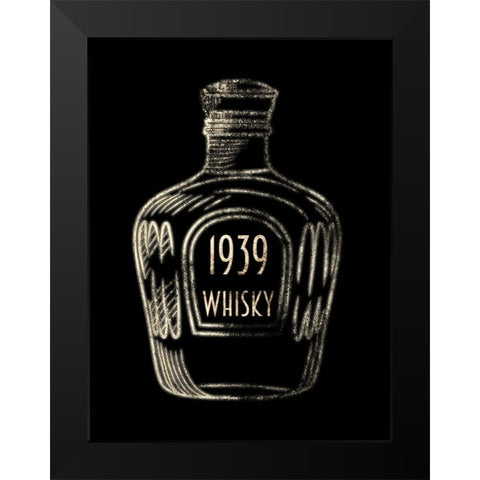 1939 Whisky Black Modern Wood Framed Art Print by Prime, Marcus