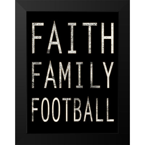 Sporty Faith 1  Black Modern Wood Framed Art Print by Prime, Marcus