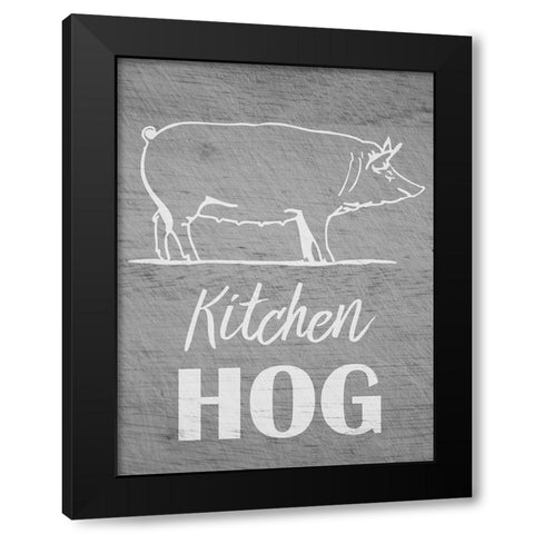 Kitchen Hog 1 Black Modern Wood Framed Art Print with Double Matting by Prime, Marcus