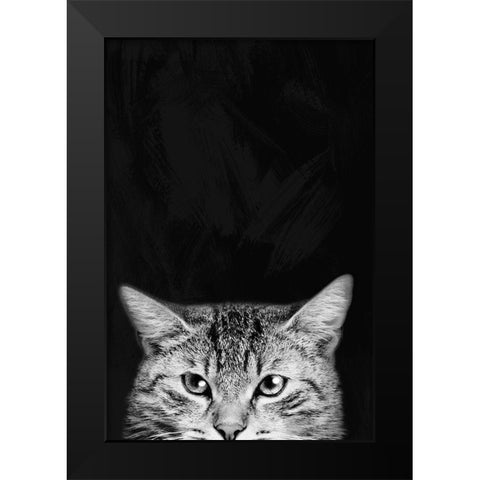 Sneaky Stare 1 Black Modern Wood Framed Art Print by Prime, Marcus